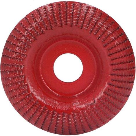 Mola per sagomatura del legno, mola per intaglio del legno, lucidatura, rimozione rapida e solida del materiale, resistente all'usura per smerigliatrice angolare. Vino rosso A-Crezuo