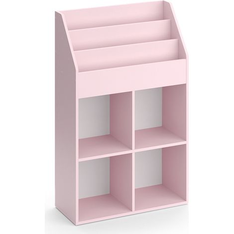 Estantería infantil Luigi, Rosa, 72 x 114.2 cm sin cajas plegables, Vicco
