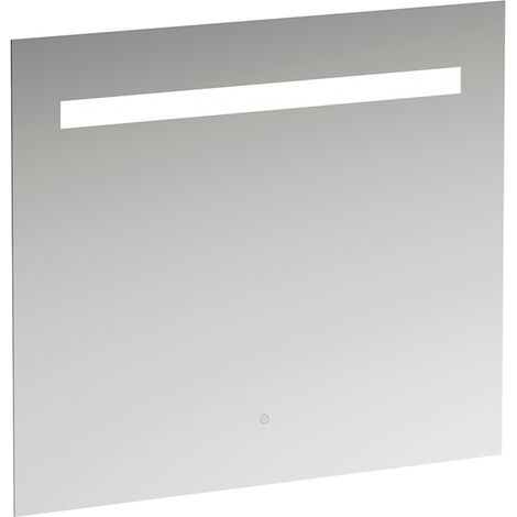 Miroir Leelo courant avec éclairage LED horizontal intégré, cadre (1/4)