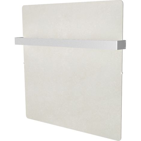 Sèche-serviettes électrique à inertie programmable Eternal New Smart Kherr 1000 W carré 50x50 cm Sable Blanc (1/5)