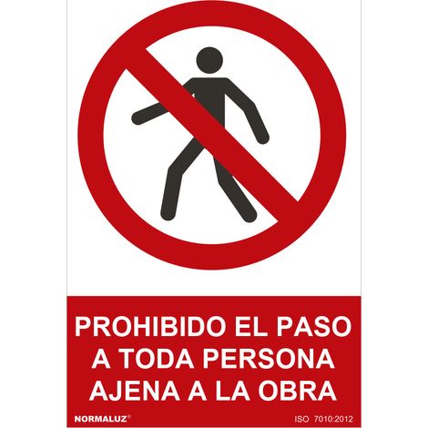 Schild „Zutritt verboten für Unbefugte“ (0,7 mm PVC), 30 x 40 cm, normale Beleuchtung