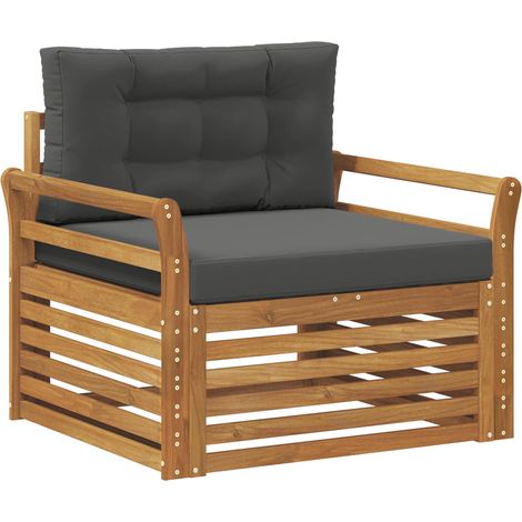 Maison Exclusive - Outdoor-Sofa Massives Akazienholz und Polyeste