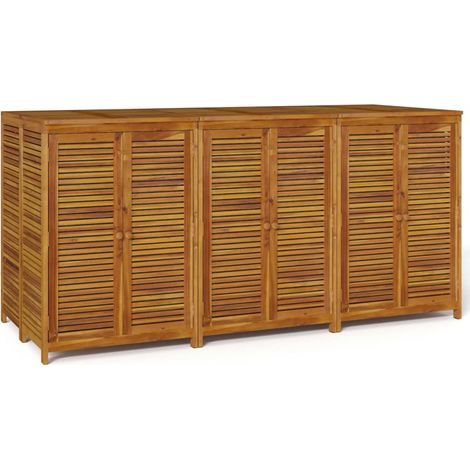 Maison Exclusive - Contenitore da Giardino 210x87x104 cm Legno Massello di Acacia