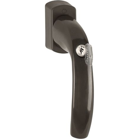 Maniglia per  finestra HOPPE  Secustik Variofit  NY 0810S/US10  100Nm Alu.F8707/  VK7 chiudibile  - 10764231 (1/3)