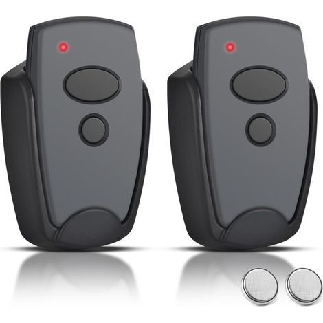 Télécommande 2 canaux pour portail garage – Compatible Marantec D302/D304/D382/D384/D323 – Fréquence 868,3 MHz – Lot de 2 (1/5)