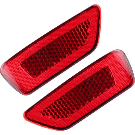 Stück Heckstoßstangenreflektoren links/rechts 57010720AC Kompatibel mit Dodge Journey AVP/Crew/Crossroad/GT Rotes Glas