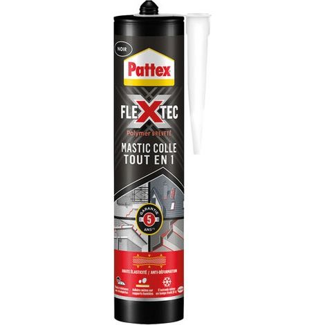 Pattex Flextec masilla-adhesivo negro resina acrílica 0,46 kg (1/4)