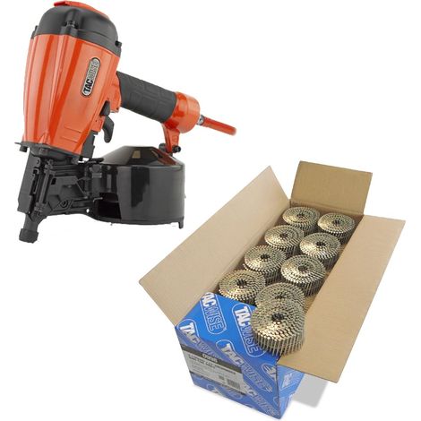 Tacwise FCN55V Coil 57mm Air Framing Nailer + 14,400 2.1 X 45mm Galvanised Nails (1/5)