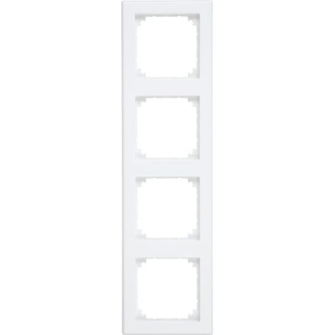 MERTEN 484419 PLAQUES DE FINITION M-SMART, 4 POSTE, BLANC MAT
