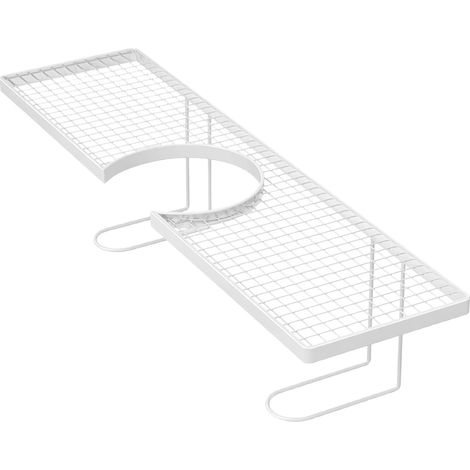 Support de rangement pour robinet d'évier avec drainage creux, en forme de U, gain de place  Étagère de robinet en forme de U pour économiser de l'espace pour comptoir de salle de bain, cuisine et sal (1/5)