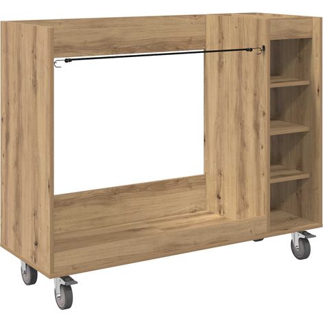 Maison Exclusive - Armadio per Golf con ruota Rovere artigianale 120 x 45 x 98 cm