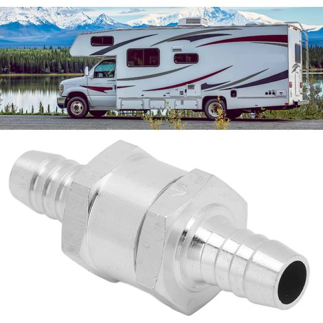 Clapet anti-retour unidirectionnel en alliage d'aluminium universel pour carburant, essence, diesel, eau - 10mm (1/5)