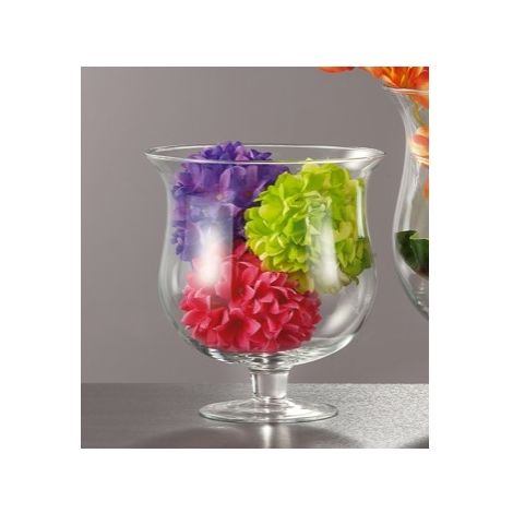 Vaso Decorativo Casa Coppa in Vetro con Piede Hobo 21 cm (1/2)
