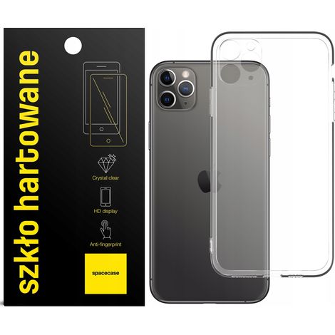 Custodia in silicone trasparente e incolore per iPhone 11 Pro Max + Vetro (1/5)