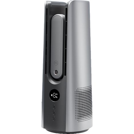 Ventilateur sans pales - avec fonction d'humidification et de rafraîchissement,9 vitesses-ventilateur rafraîchissant,ventilateur silencieux,noir (1/5)
