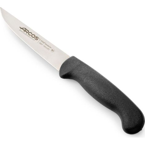 Cuchillo para verduras Arcos 2900 - Prof  290125 acero inoxidable Nitrum mango ergonómico de Polipropileno de color negro  y hoja de 10 cm, funda display (1/5)