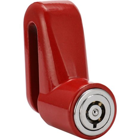 Candado para disco de freno de motocicleta, scooter, bicicleta, pequeño candado de seguridad con cable de resorte.
