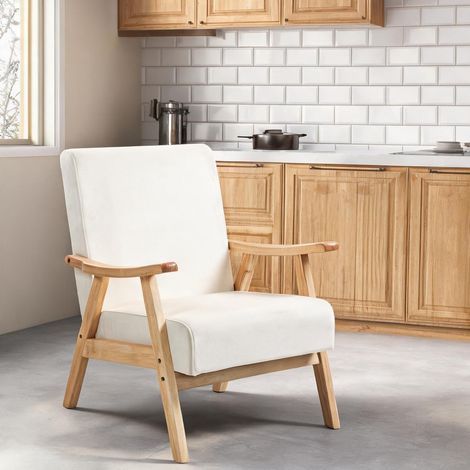 Fauteuil de salon en polyester Schaumstoff 80 x 65 x 83 cm (1/5)