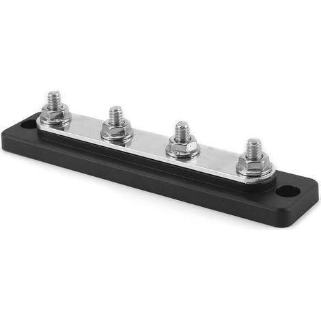 Barre omnibus avec 4 bornes d'alimentation, plaque de barre omnibus 100A, adaptée aux camions, camping-cars, navires et bus. (1/5)