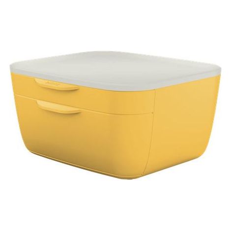 Fichero cajones de sobremesa leitz cosy 2 cajones amarillo (1/4)