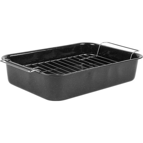 Russell Hobbs CW91612EU7: Bandeja para asar esmaltada de 34 cm con rejilla (1/5)
