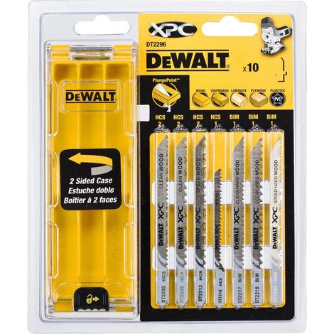 DeWalt DT2296-QZ 10 Piece XPC Jigsaw Wood Blade Set