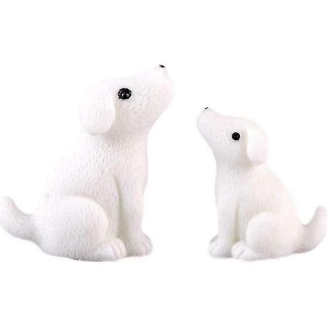 Ensemble d'ours miniatures, ornement décoratif pour micro-paysage, bricolage pour maison de poupée, décoration de Noël, jardin ou extérieur. (1/4)