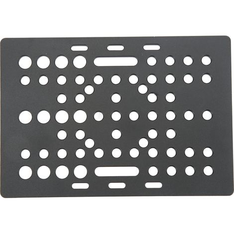 plaque de portique aluminium anodisé noir renforcée pour fraiseuse guide linéaire imprimante 3D 20-80mm 1 pièce (1/5)