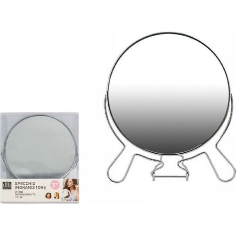 Miroir Grossissant - 7 Pouces - Rotation Flexible - Base Stable - Pour Maquillage Rasage Soins Visage - 1 Pièce