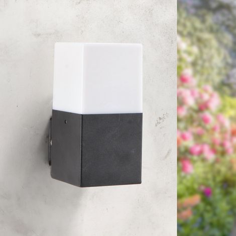 Applique da parete Praga Nero IP54 1 x E27 M LEDME (1/5)