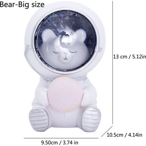 Veilleuse astronaute mignonne pour animaux de compagnie, décoration pour la maison, cadeau pour enfants, ornement pour la chambre à coucher (1/5)