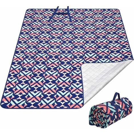 Couverture de Pique-Nique Extra Large Nappe Picnic Imperméable Tapis Anti Sable Isolation Thermique Fond de Films en Aluminium Lavable en Machine pour Camping Voyage Parc Plage 150 × 200 cm (1/5)