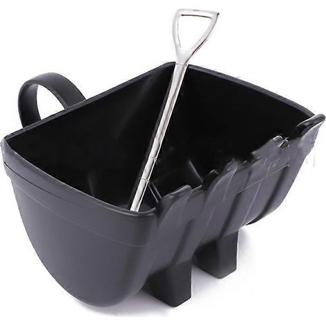 Tasse à café en forme de seau d'excavatrice avec pelle et cuillère - Idée cadeau originale pour thé ou café au lait - Noir (1/5)