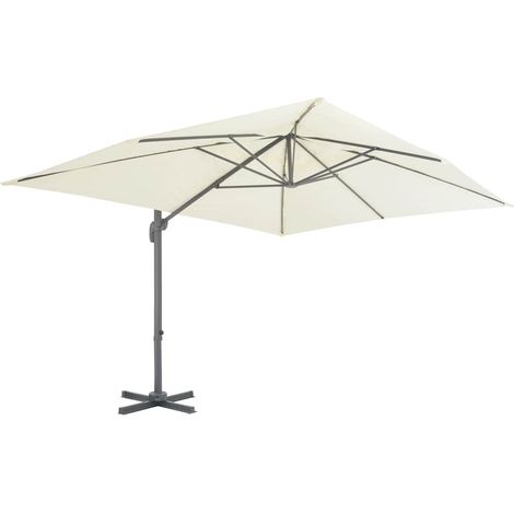 Maison Exclusive - Ampelschirm mit Aluminiummast 400 x 300 cm San
