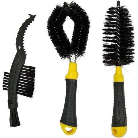 3er-Set Reinigungsbürsten für Fahrradräder – Dunlop