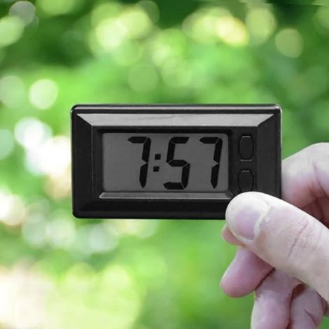 Horloge de tableau de bord de voiture mini portable (1/4)