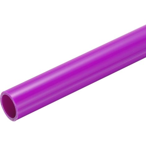 Tube Rigide PVC Tuyau Rond 16mm ID 20mm OD 50 cm de Long Violet PVC Pipe Résistance Élevée aux Chocs pour Tuyaux d'Eau, Artisanat, Décoration, Gaine de Câble (1/5)