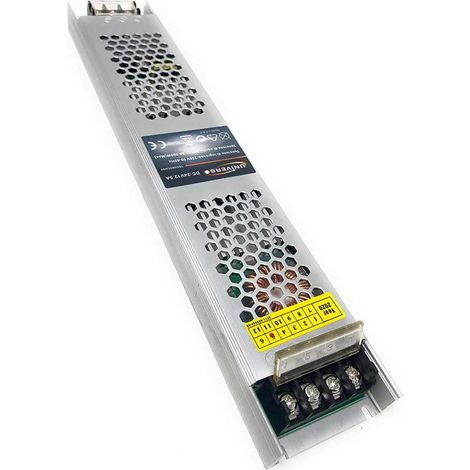 Alimentatore slim stabilizzato 24v 300 watt switch trasformatore 12.5 mha per videosorveglianza e led (1/4)