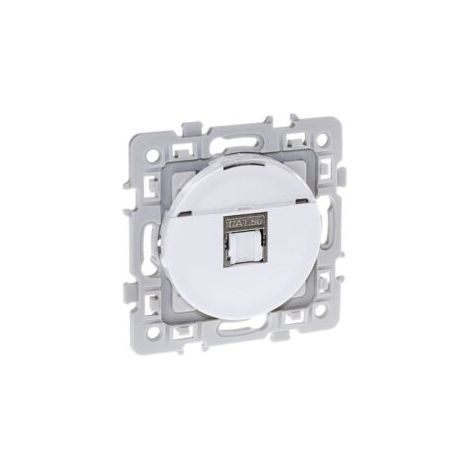 Prise murale RJ45 blanche ou anthracite SQUARE - Type de Prise RJ45 - Prise RJ45 UTP Cat5E Grade 1 (1/4)