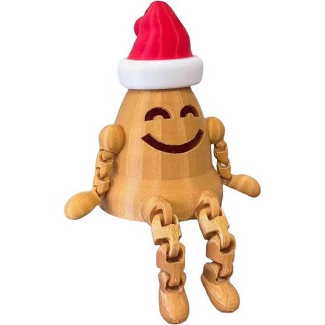 Bewegliche, 3D-gedruckte Tischpuppe, Weihnachtsdekoration, Partygeschenk (1/5)
