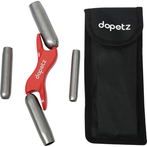 Dapetz ® 4 Size 1/2" 5/8" 3/4" 7/8" Interchangeable Brick Jointer Steel Barrel Bricklaying Jointer, Brick Jointer Trowel, Hardened Steel Brick Jointer Tool with Cloth Bag for Bricklayers, Masonry (1/5)