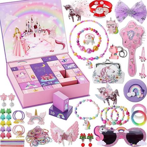 Calendrier de l'Avent Noël - Cadeaux Licorne pour Filles Jours 24 (1/5)