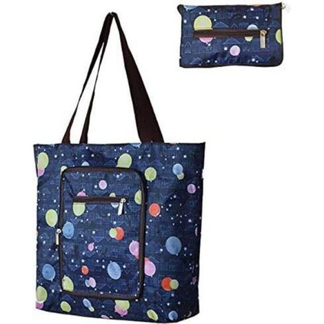 Sac À Provisions - Oxford 210D Imperméable - Pliable - Pour Courses Plage Pique-Nique - 33 x 10,5 x 35 cm - 1 Pièce (1/2)