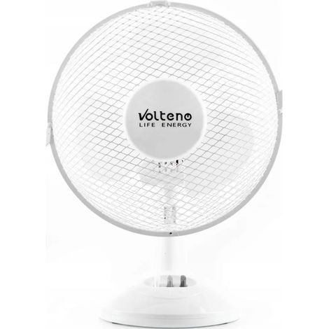 Ventilateur de table sur pied, silencieux et puissant, hélice blanche, diamètre 23 cm (1/5)