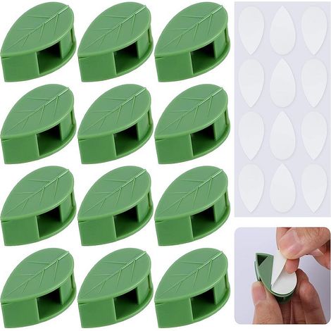 Support mural autocollant pour plantes grimpantes, lot de 20 (1/5)
