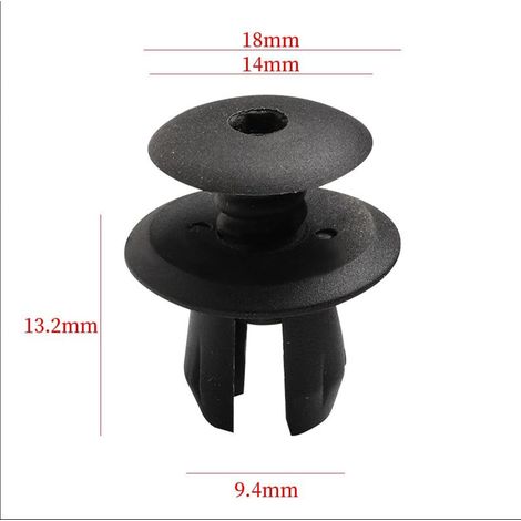 50 pezzi Clip per pannelli di rivestimento Clip di fissaggio per auto Rivetti in plastica Ricambio per finiture Applicabile a 701867299 Compatibile con VW T4 T5 Clip per finiture per auto Nero (1/4)