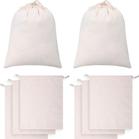 Irovami Sacs cordon coton – 8, 25x30cm, calendrier Avent (1/5)