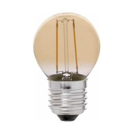 Bombilla G45 LED E27 2W 2200K  filamento ambar (1/3)