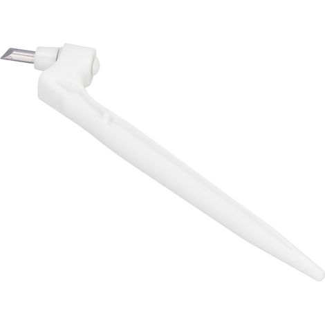 Couteau de précision artisanat en acier inoxydable, lame rotative 360°, outil de découpe artistique blanc (1/5)