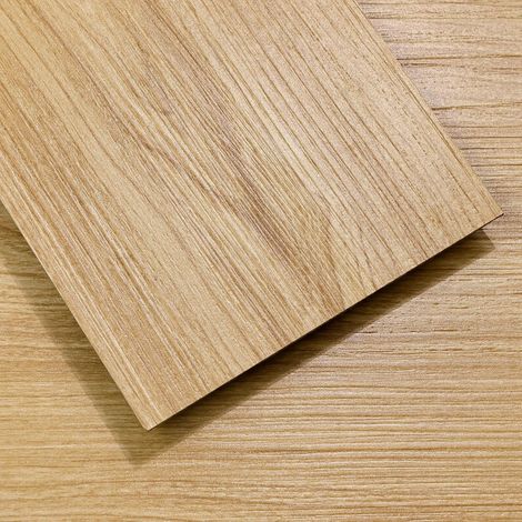 12 Pièces de Revêtement de Sol en PVC Chêne Adhésif - Carrelage en Bois à Enlever et à Coller - 1,67 m² - Pour le Salon, la Salle de Bain, la Cuisine et la Chambre à Coucher (1/5)